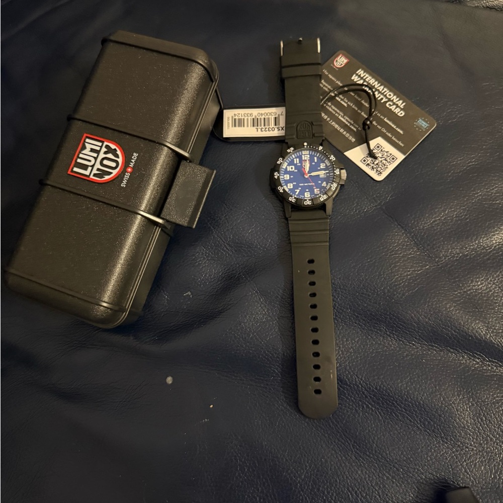 Luminox Men's Black and Blue Watch